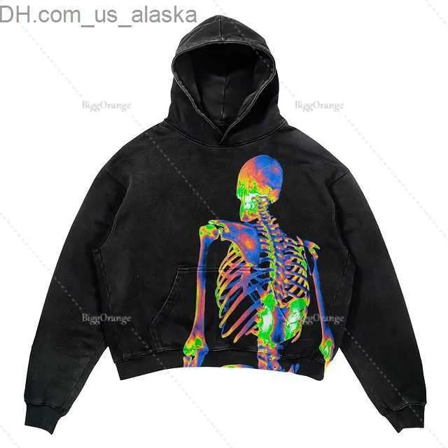 DHgate.com:Mens Oversized Grunge Hoodie - Y2K Streetwear