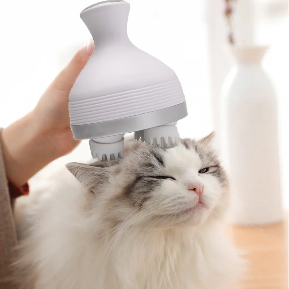 Głowa masażer elektryczny kot koci relaks ramię w szyja głębokie tkanki do włosów masaż gniazdowanie urządzenie wibrująca maszyna opieki zdrowotnej 230801