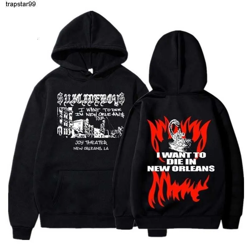 Mens Hoodies Sweatshirts Mens Jackets Hoodie Suicide Boys I Want To Die In Orleans Music Album Aesthetic Sweatshirt Hip Hop Rapper Streetwear 221128