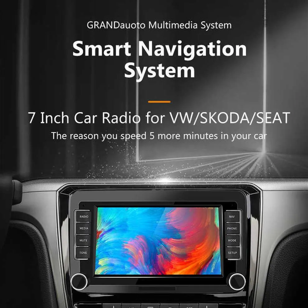 Receptor Estéreo 2Din Android10 0 Para VW Volkswagen Golf Passat Touran Skoda  Octavia Polo Seat Coche Reproductor Multimedia GPS CarRadio2065 De 63,71 €