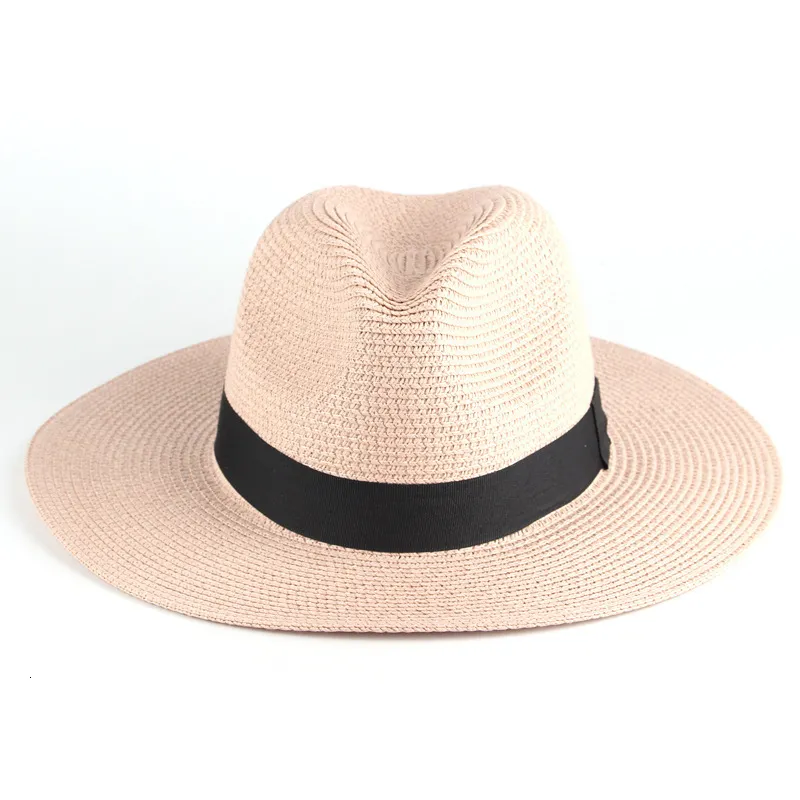 Cappelli da sole da donna in rete a tesa larga, estivi, da spiaggia, per ragazze, protezione UV all'aperto, cappello da pesca pieghevole con cinturino sottogola, Beige, M