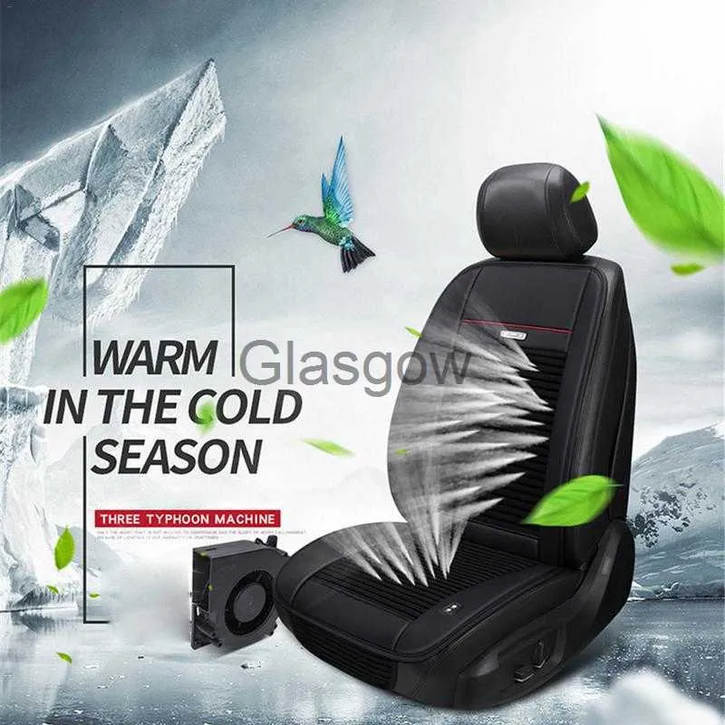 Bilstolar Summer Fan Cool Seat Cushion 3 Fans Single Cold Pad 12V 24V Kylplatta för bilkuddar Cool Down Ventilated Seat Cushion X0801