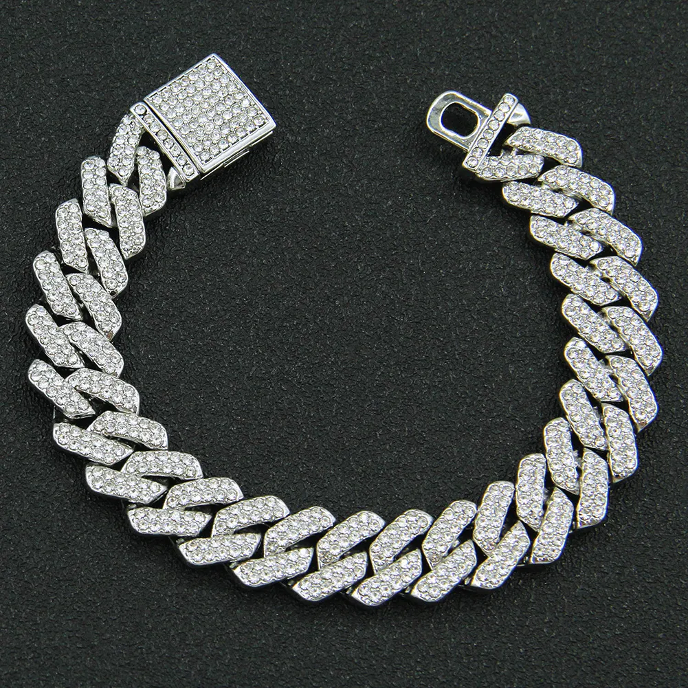 lyxiga choker kvinnor halsbandsdesigner moissanit bästsäljare mossanshi kubanska halsband guld silver glänsande diamant hip hop män stil tillbehör halsband varm försäljning