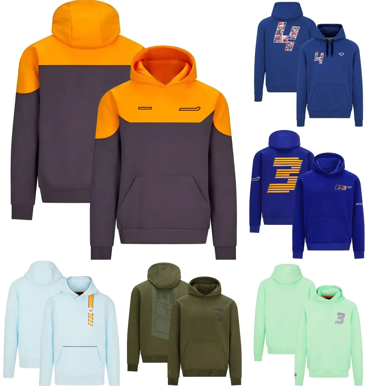 F1 Hoodie Formule 1 Racing Team Hoodies Drivers Casual Mode Oversized Sweatshirt Lente en Herfst Heren Auto Logo Hoodies