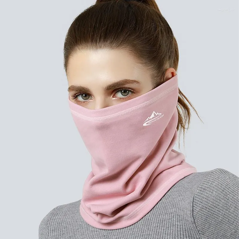 Scarves Soft Fleece Neck Warmer Scarf Wrap Half Face Cover Cold Weather Windproof Bandana For Ski Snowboard Cycling Fishing Men Women