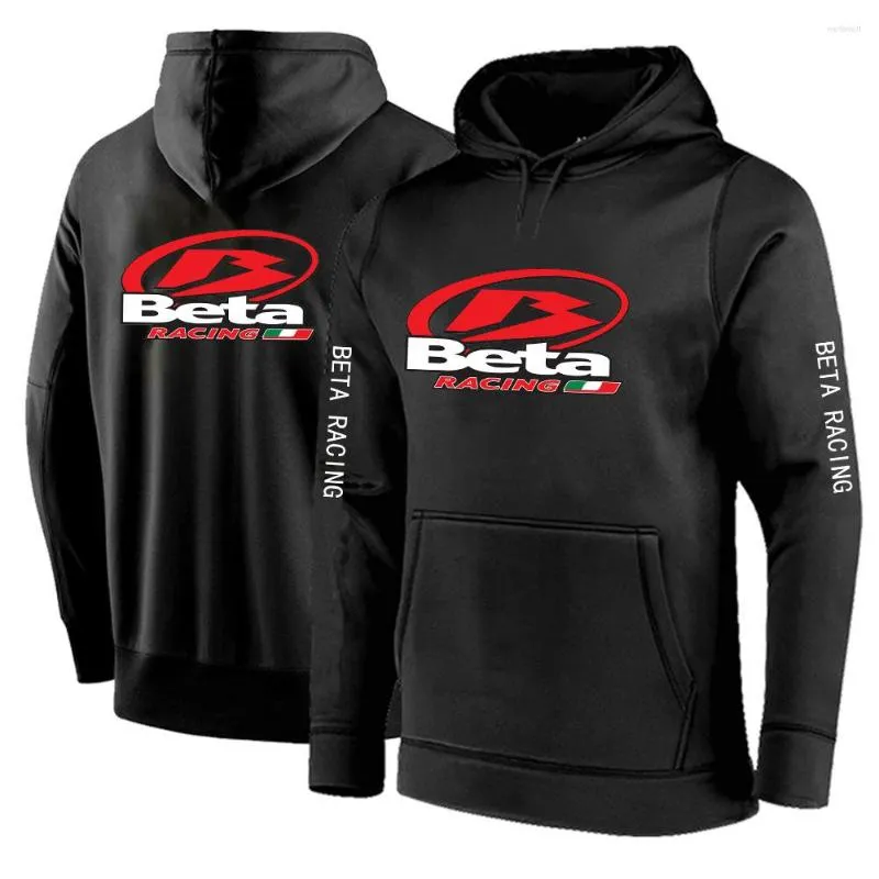 Felpe con cappuccio da uomo 2023 Beta Racing Motocross Felpa a maniche lunghe tinta unita per moto Moda Hip Hop Capispalla Pullover Top