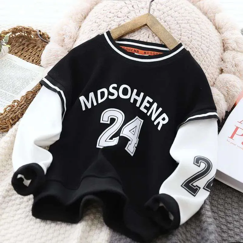 Hoodies Sweatshirts Spring Autumn Fashion Boys Girls Long Sleeve Cotton Children Cartoon Casual 414 Years Costfit 230801