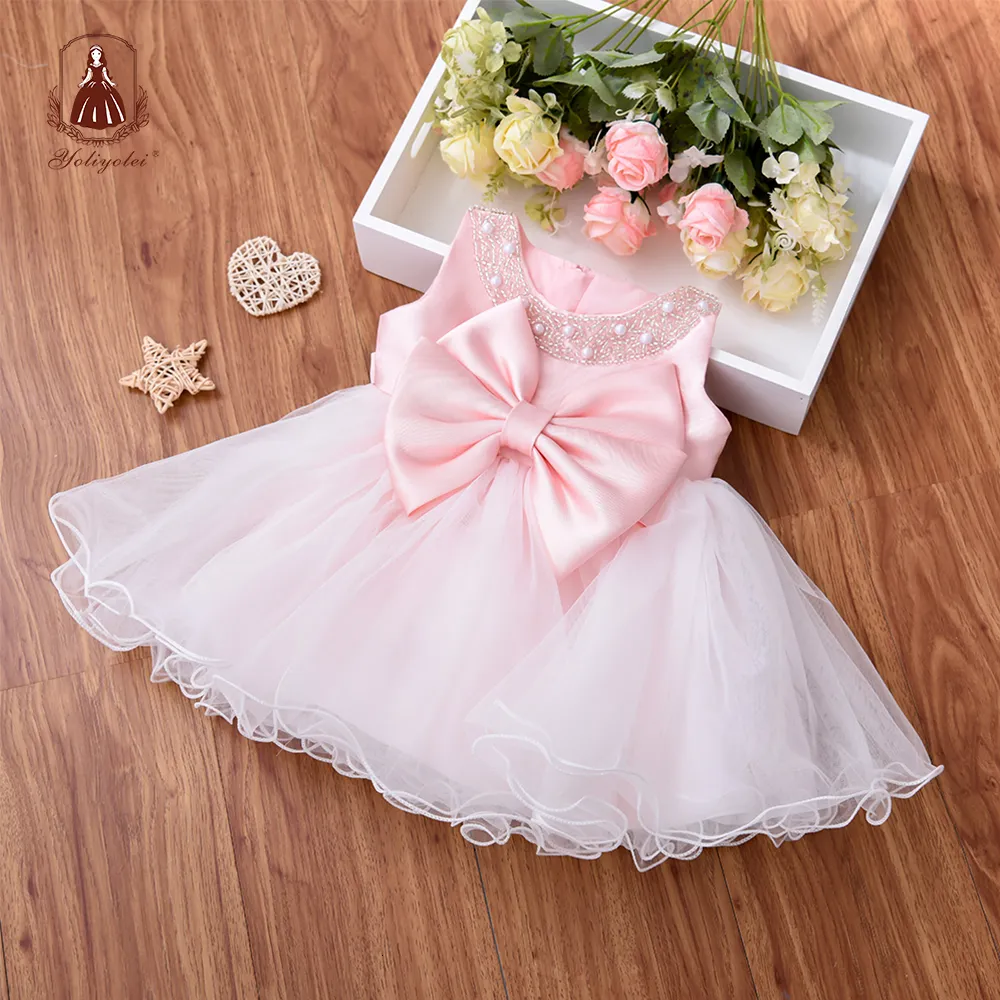 Robes de fille Yoliyolei Fairy Cuty Girls Dress Tulle Fluffy Enfants Robes Fleur Princesse Vestidos Enfants Fête D'anniversaire Bébé Toddler Robes 230731