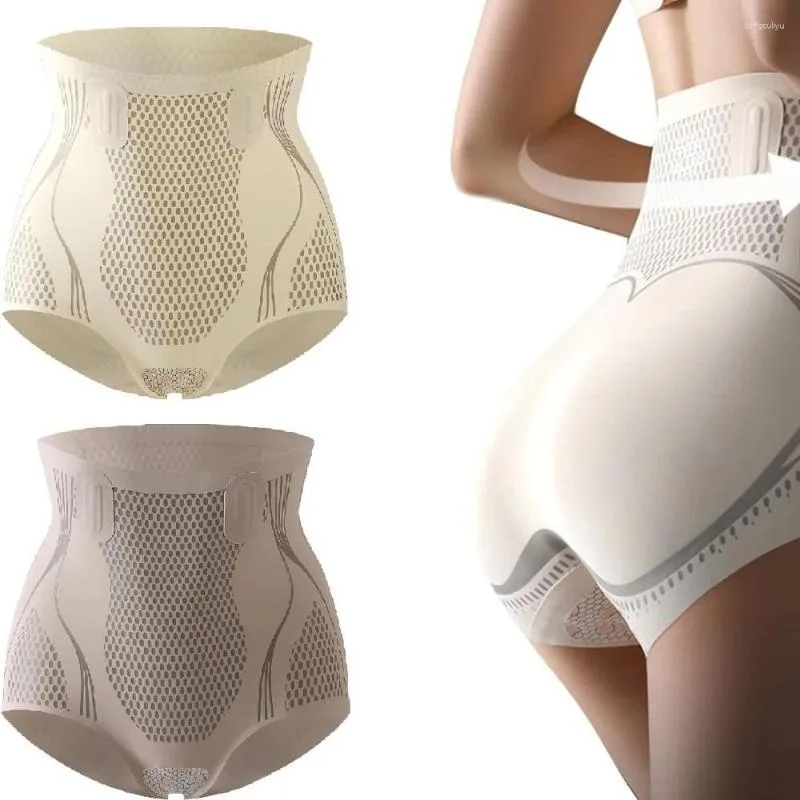 Dispositif de mise en forme de réparation de fibres ioniques en soie glacée pour femmes, couleur noire, taille haute, contrôle du ventre, élastique court respirant