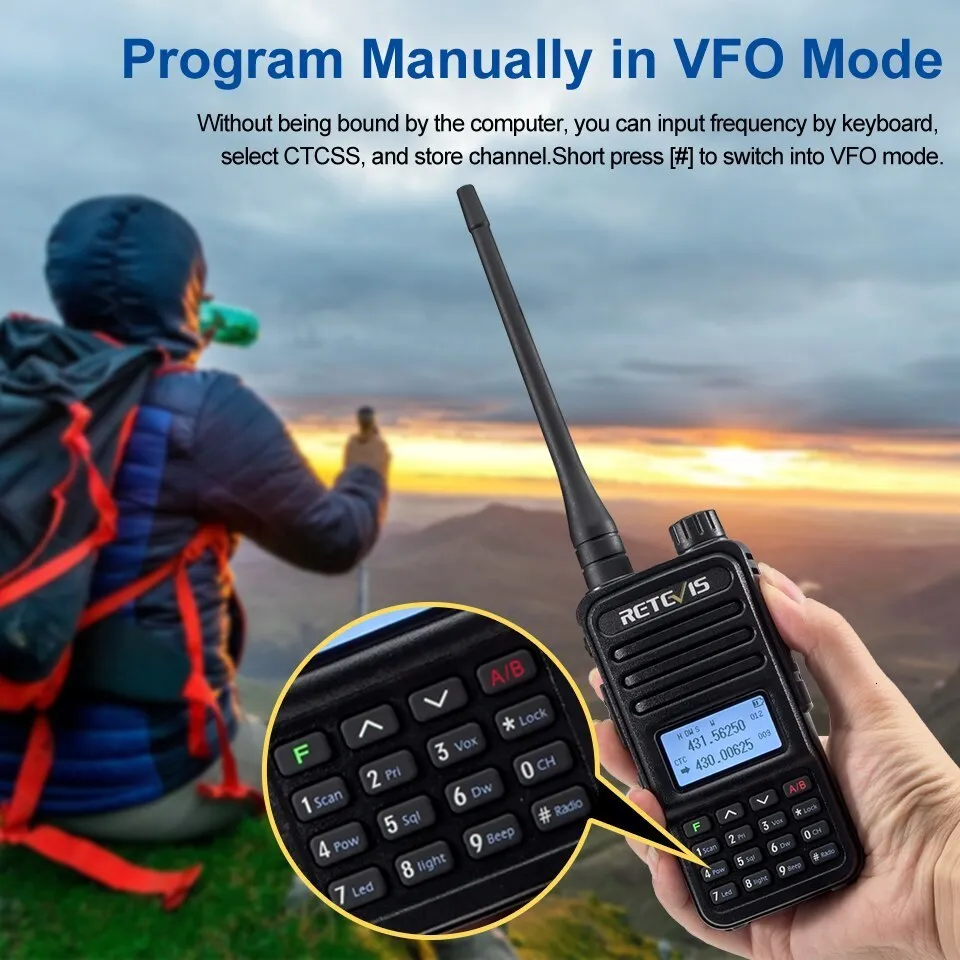 RT85 Rugged Walkie Talkie with Earpiece