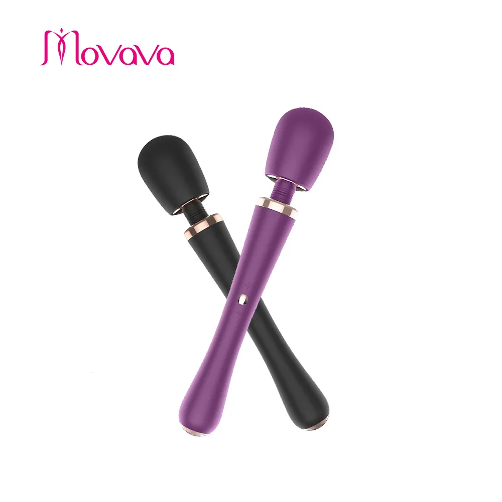 Vibratorer Movava AV Vibrator Magic Wand for Women Clitoris Stimulator USB RECHARGEABLE G-SPOT MASSAGER DILDO Kvinnliga sexleksaker för vuxna 18 230801