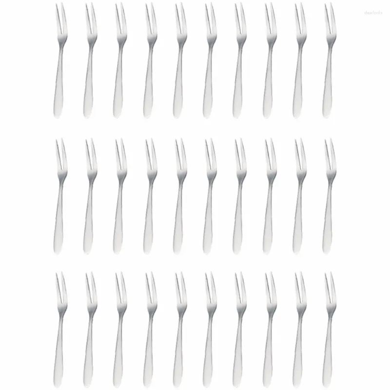 Set di stoviglie Little Fork Forchette a due denti Articoli per feste Gadget da cucina Scelte in acciaio inossidabile