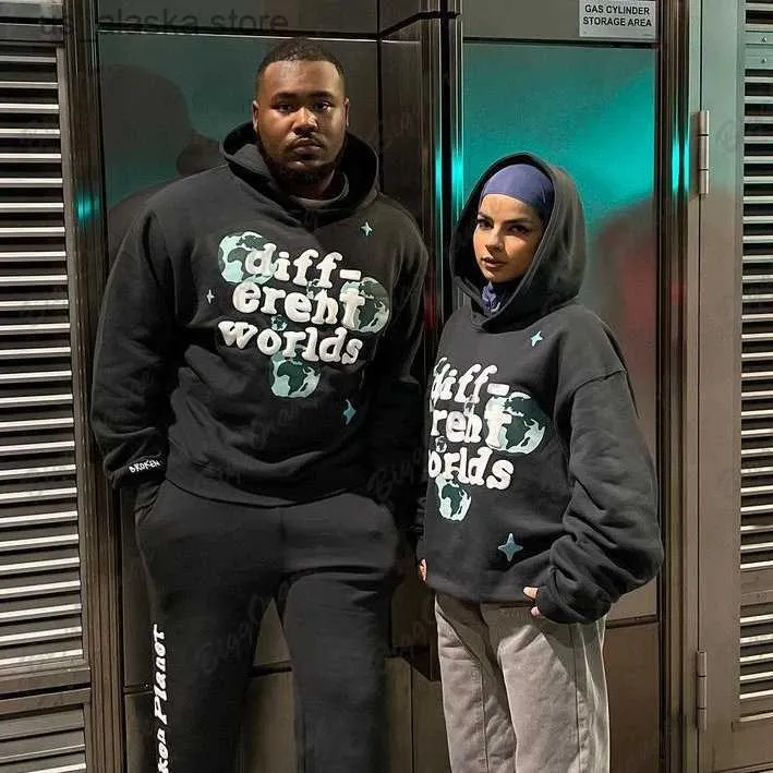 DHgate Harajuku Puff Print Hoodies Oversized Y2K Grunge Couple Sweatshirts Apparel