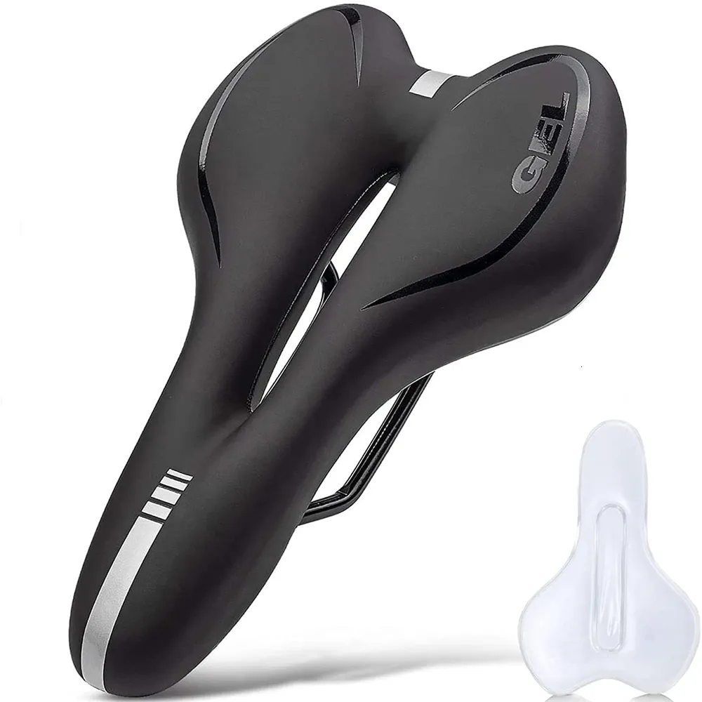 Selles de vélo Gel de selle de vélo VTT Siège de route de montagne Coussin de vélo confortable et doux Exercice pour hommes et femmes 230801