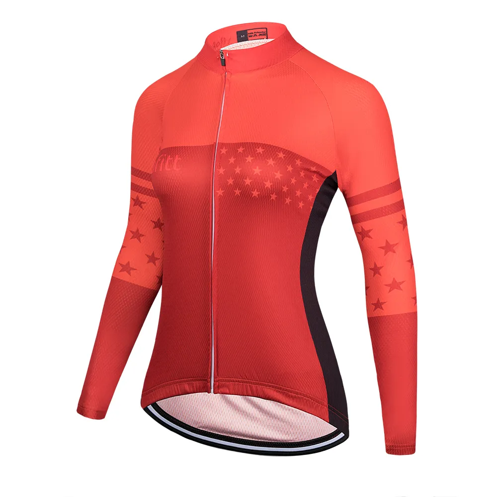 Conjuntos de camisas de ciclismo Kafitt Camisa de manga comprida Blusas de secagem rápida Roupas femininas Roupas de bicicleta de verão Mtb Uniforme Ms 230801