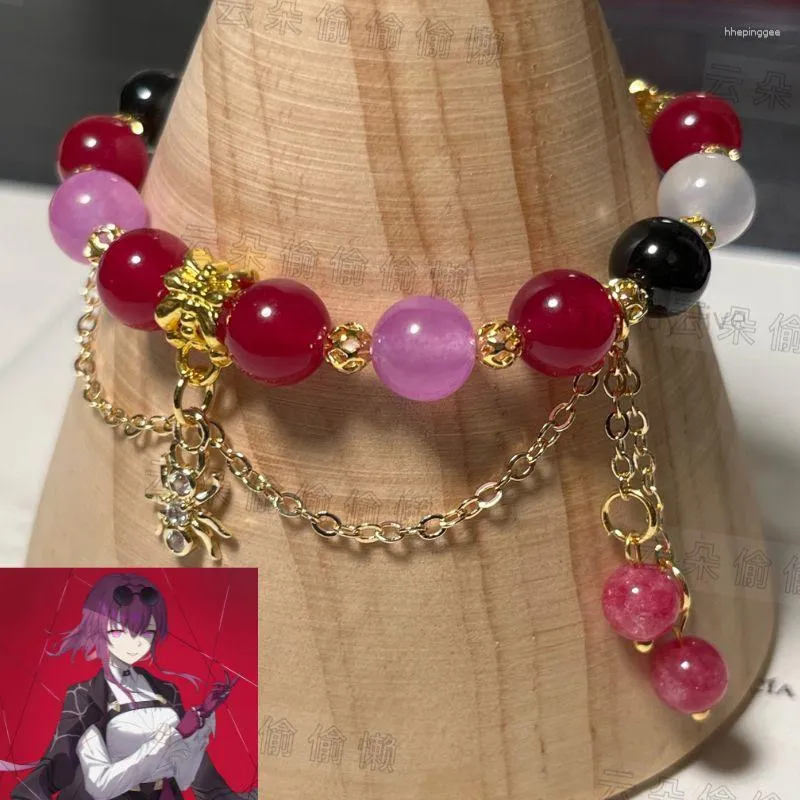 Strand Anime Chain Jewelry Game Honkai Star Rail Kafka Jing Yuan Dan Heng Gemstone Armband Fashion Cosplay Crystal Bangles Gifts