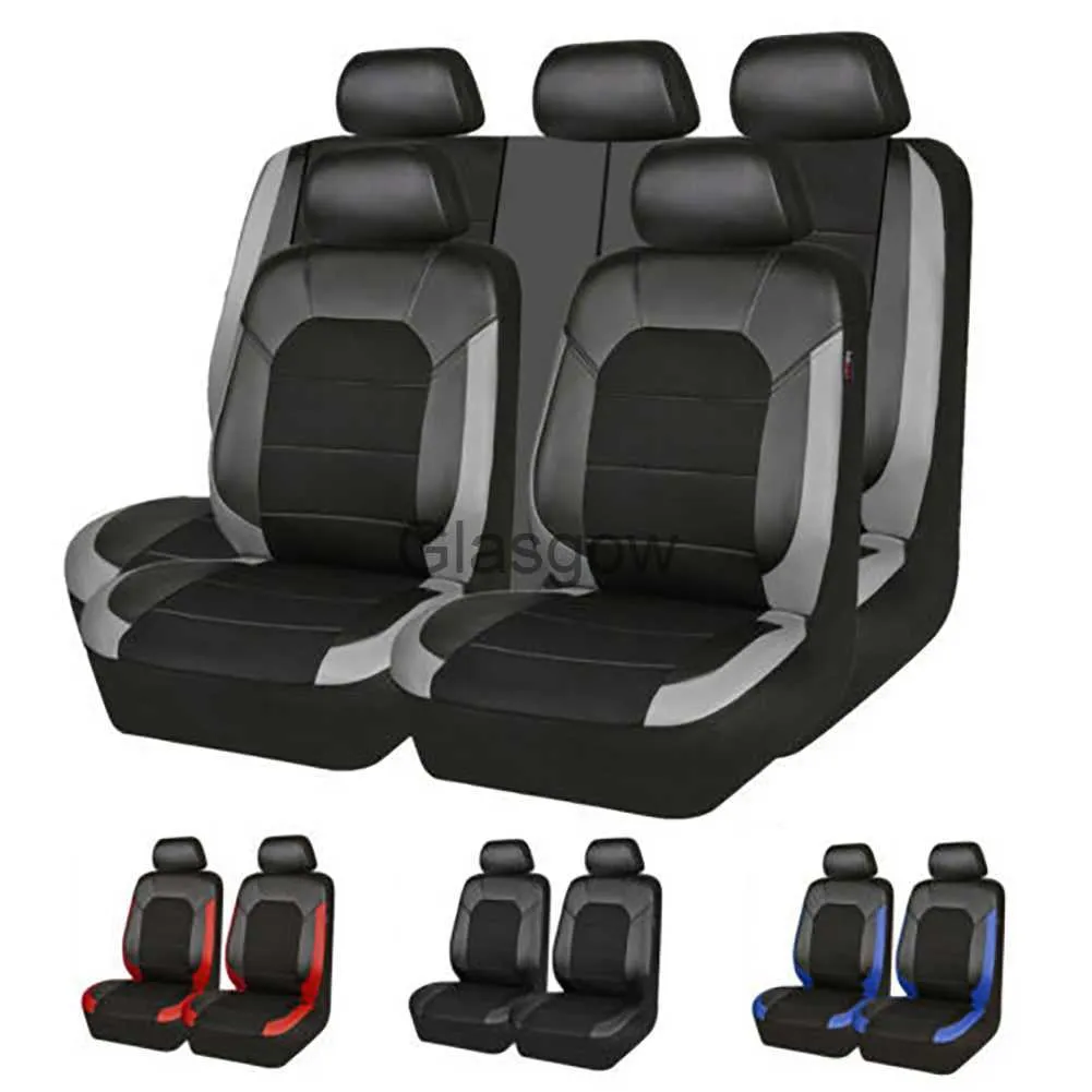 Автомобильные сиденья 9pcs Автомобильные крышки сидений полная крышка автомобильного сиденья четыре сезона Универсальная подготавшая внутренние аксессуары Protector 4 Color Carstyling X0801