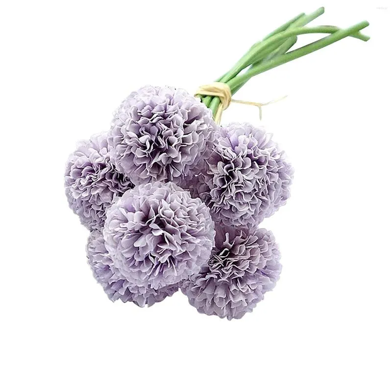 Decoratieve Bloemen Kunstmatig In Vensterdozen Lichtslingers Met Afstandsbediening 6 Stokken Mini Hortensia Bloem Bruiloft