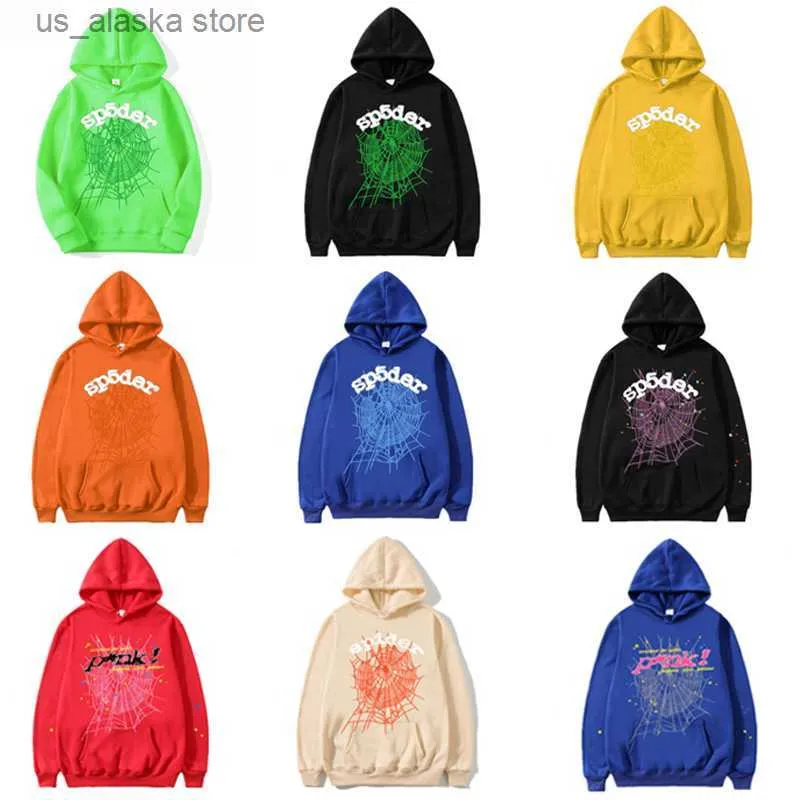 Sweats à capuche pour hommes Sweats à capuche Vêtements pour hommes Sweats à capuche Hip Hop Young Thug Spider Harajuku Luxe Streetwear Anime Hoodie Taille S-2XL T230731