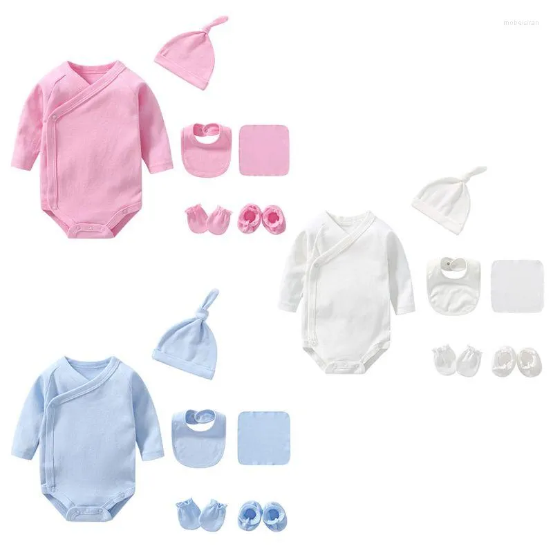 Ensembles de vêtements Beau bébé Pography Props Barboteuse en coton doux pour la peau Born Girl Outfit