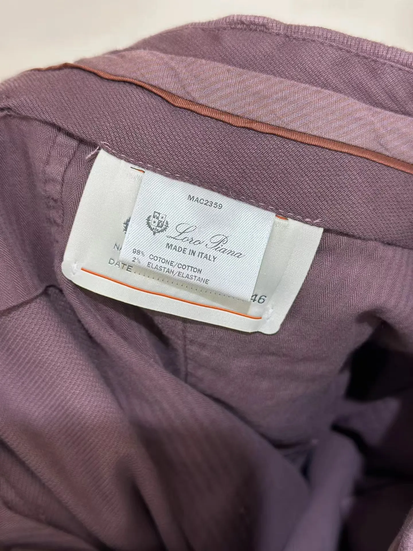 Erkek pantolon loro piana pamuk bordo gevşek pantolon pantolon ile cep