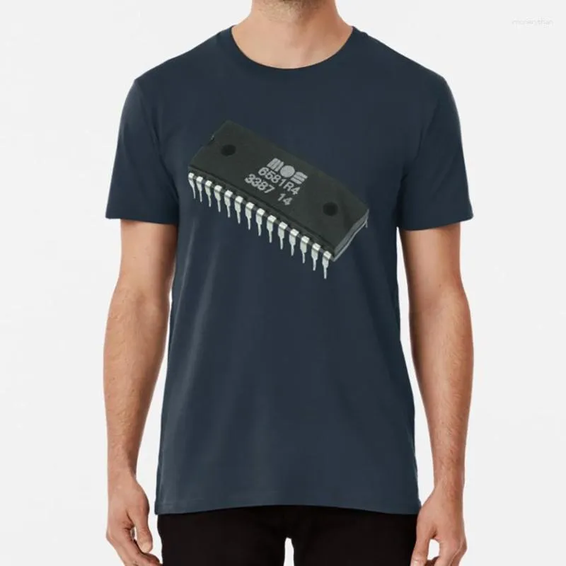 Męskie koszulki T-shirt Sid Chip C64 Commodore 64 Computer Retro 8bit 8 bit Chiptune CBM Zabawne wysokiej jakości drukowanie Casual Cotto