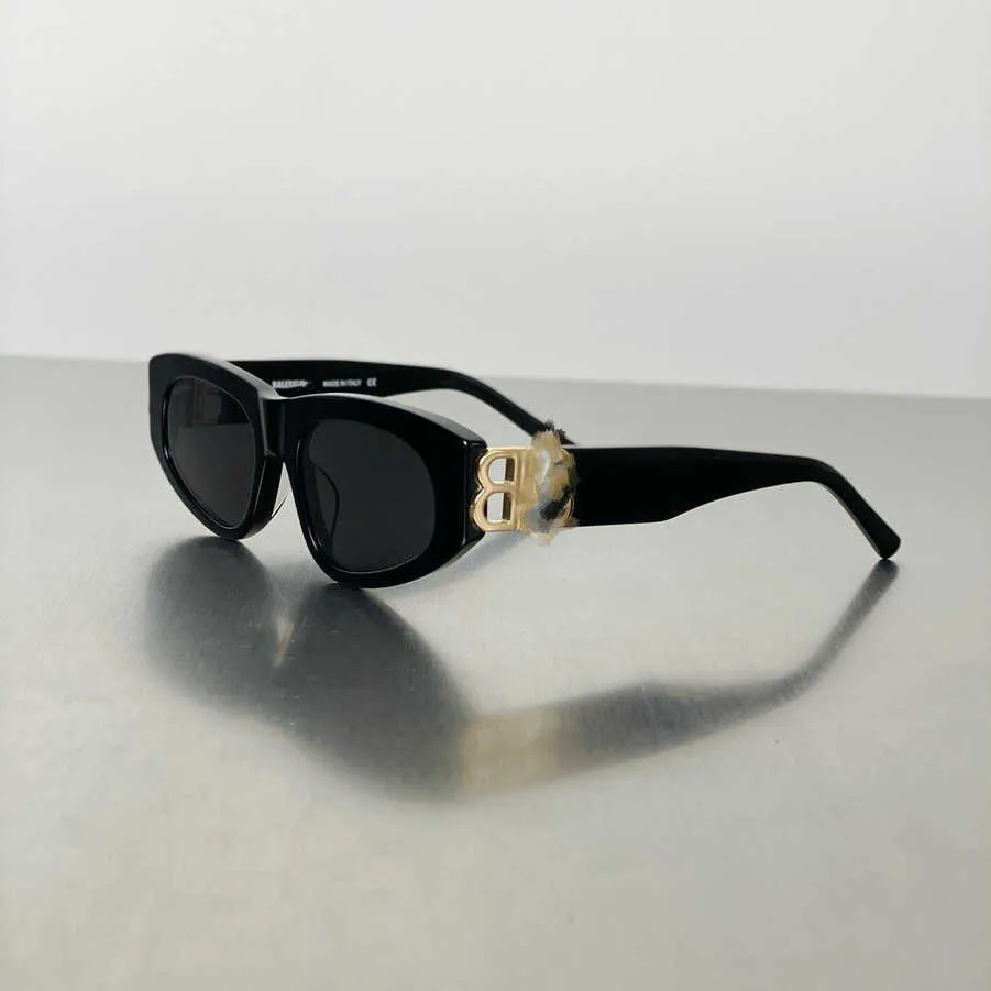 Nouveau designer de luxe 2023 nouvelle version haute double B lunettes de soleil yeux de chat visage féminin petit style français Lunettes de soleil BB