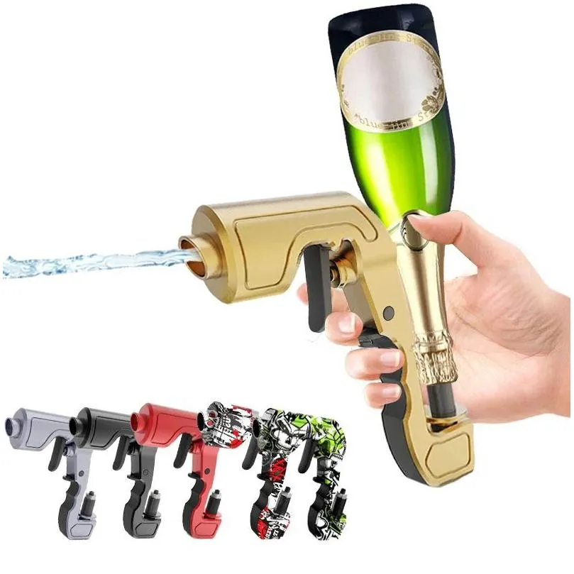 Utensili da bar Champagne Spruzzatore di vino Pistola Bottiglia di birra Pistola a spruzzo durevole Espulsore Cucina Drop Delivery Giardino domestico Sala da pranzo Bicchieri Dhvwr