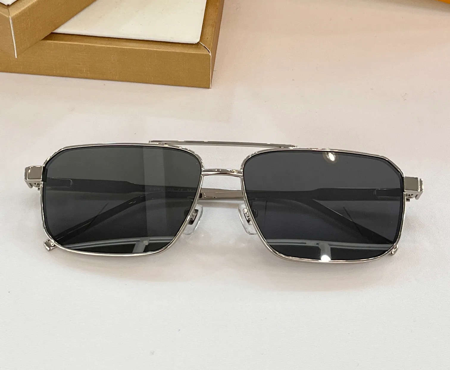 Mens Gold Sunglasses: Square Metal Frame Shades With Green 
