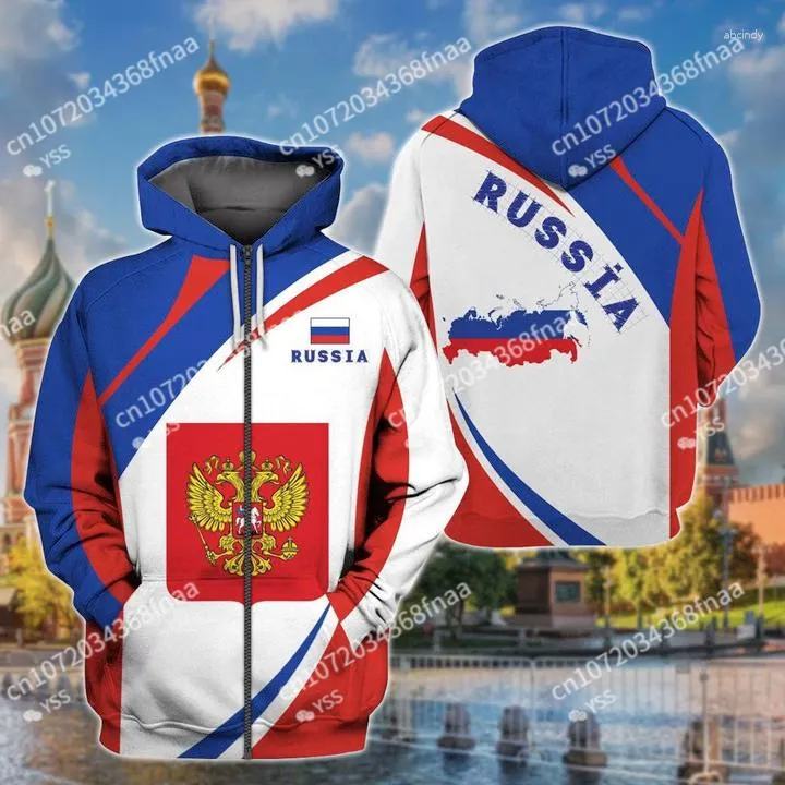 Heren Hoodies Nieuwste Russische Vlag Vintage Trui Heren/Dames Sportkleding Jas 3Dprint Street Style Zip Hoodie Aangepaste Naam