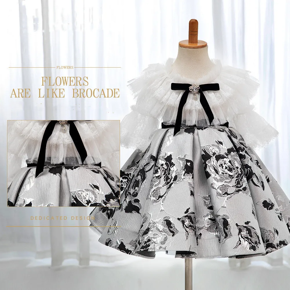 Girl s Dresses Korean Children 1st Birthday Baptism Dress for Baby Girl Lolita Ball Gown Infant Princess Kids Luxury Vestidos 230731