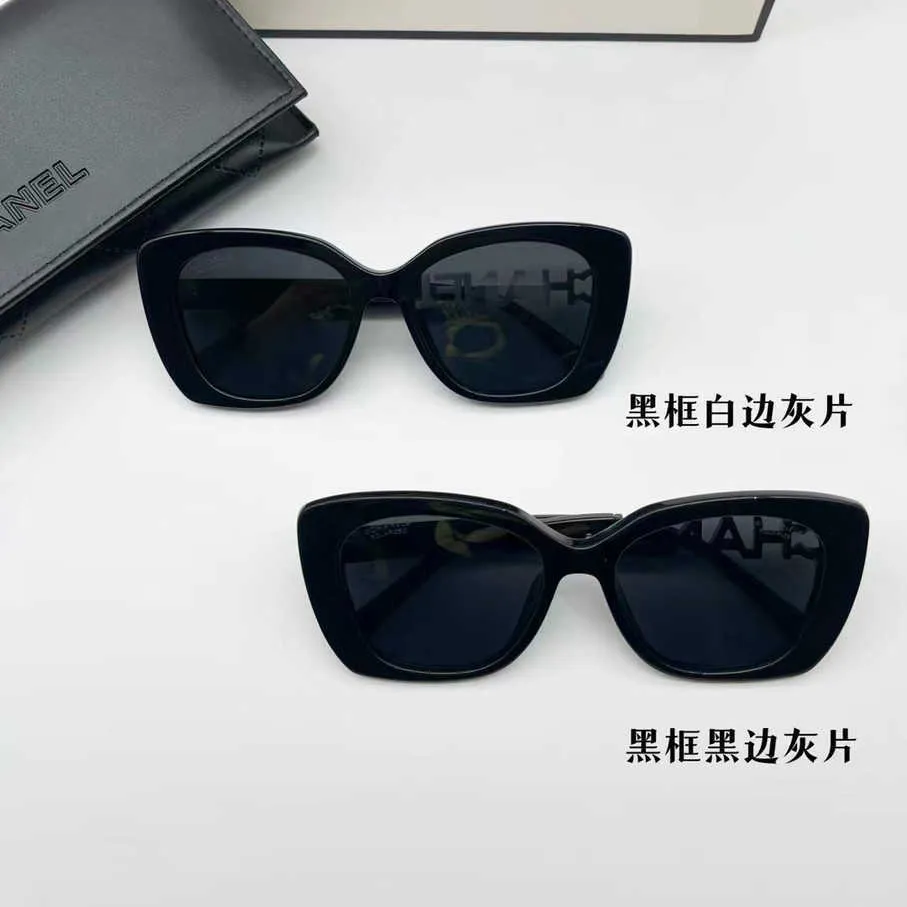 2023 Novo designer de luxo Xiao Xiangjia mostra seu rosto Pequenos óculos de sol perfumados em forma de borboleta CH5422 Song Zhiya li nian wang ou o mesmo estilo óculos de sol