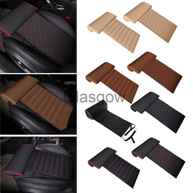 Sièges d'auto Coussin d'extension de siège de voiture Oreiller de soutien de jambe de cuisse pour chaise de conduite longue distance Protecteur de genouillères en cuir PU x0801