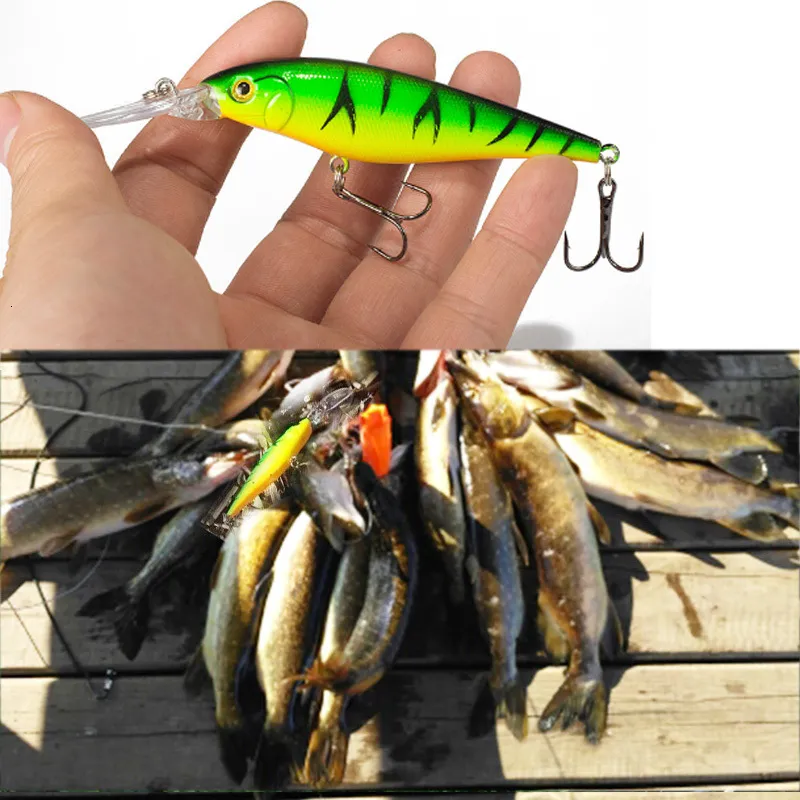 Appâts Leurres SEALURER Leurre de pêche 1pcs Pike Bait Minnow 11cm 105g Jerkbait Deep Swim Wobblers Crankbait 230801