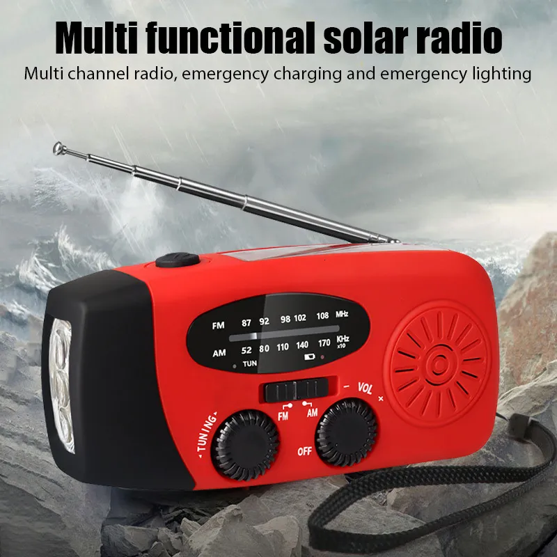 Radio - Radio de emergencia Radio de manivela multifunción Radio