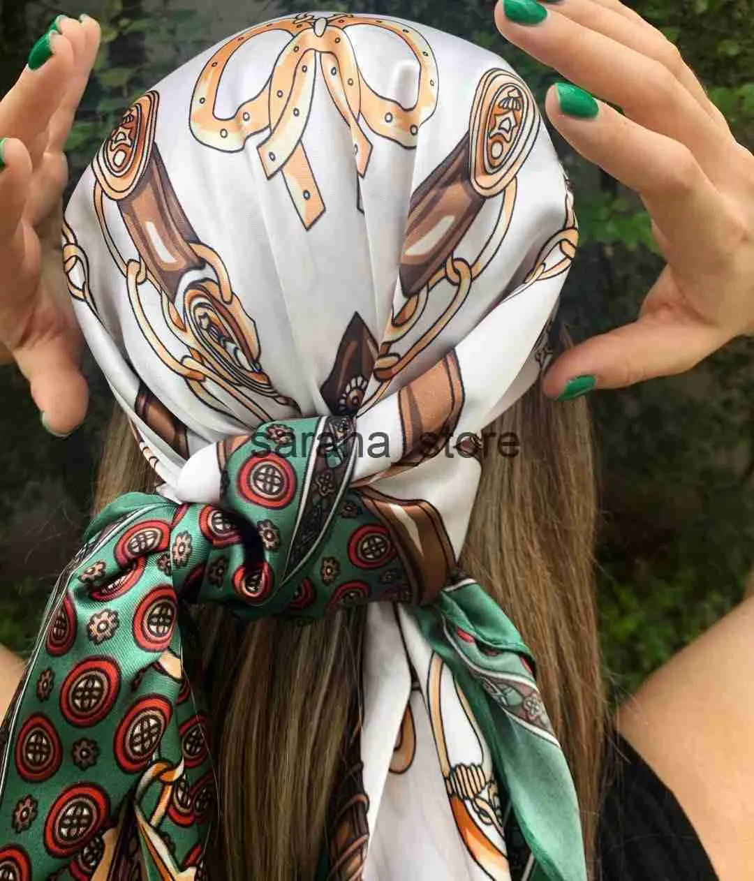 Fashion store hair scarves