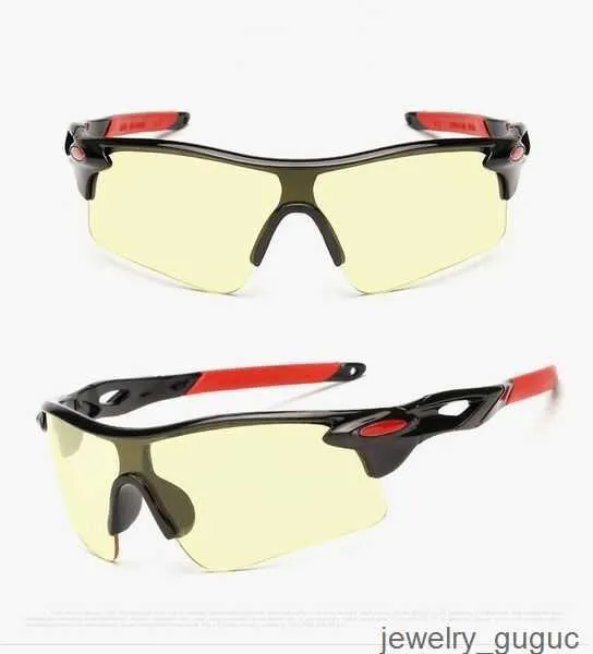 Oakly UV400 Lunettes polarisantes de sport coupe-vent pour hommes et femmes VTT Lunettes de soleil de cyclisme en plein air Vélo électrique Protection des yeux avec boîte TAVM