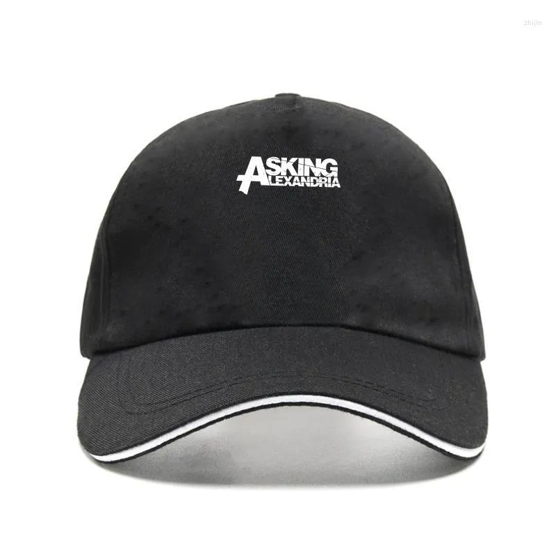 Bonés de bola Asking Alexandria Logo Snapback Masculino Boné de beisebol preto Mangas de malha ajustável Menino Algodão Bill Chapéus P