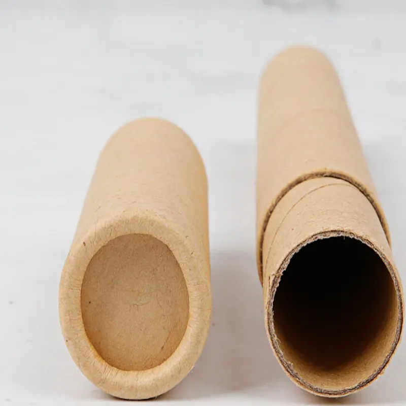 20.7x2.7cm Empty Tea boxes Kraft Paper Incense Tube Brown Barrel Small Storage Box For pencil Joss Stick Convenient Carrying