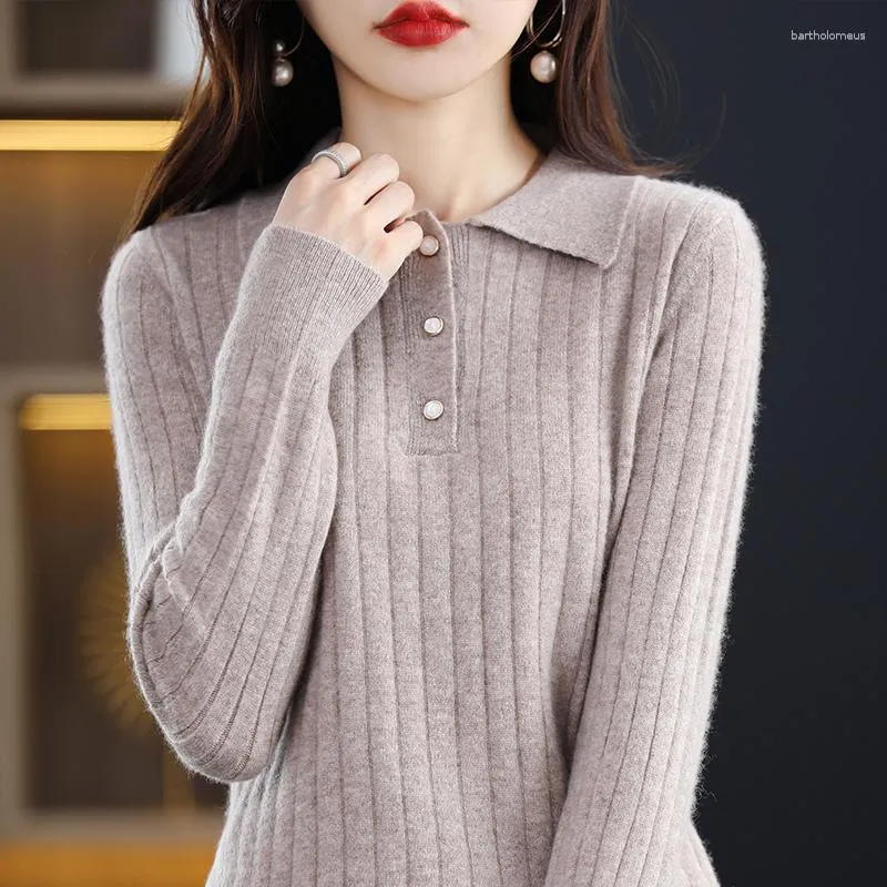 Pulls pour femmes haut de gamme automne hiver laine pull pulls femme ample grande taille tricoté fille vêtements hauts 5 couleurs pull