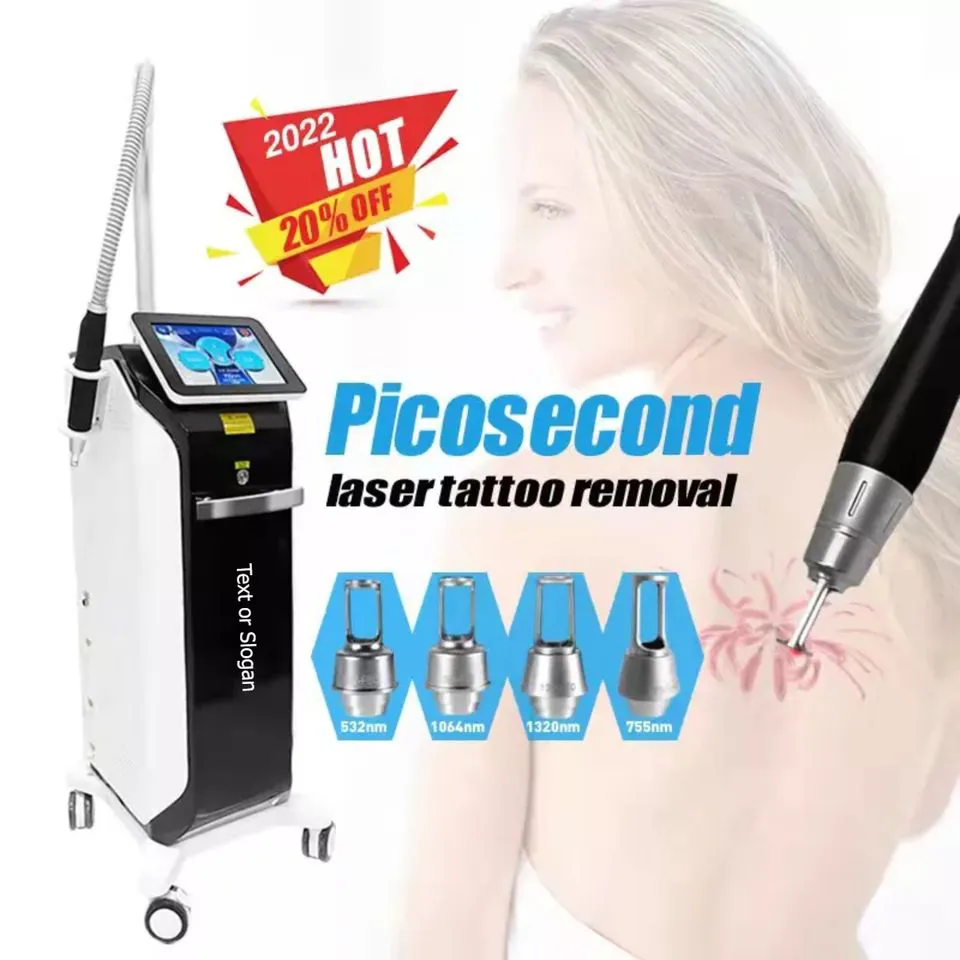 2023 Q Switched Laser Picosecond Tattoo Removal Machine 755nm 1064nm 532nm 1320nm Skin Care Salon Usa Pico Second Equipment