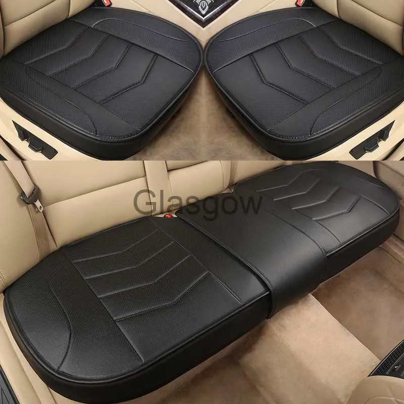 Bilstolar 2022 Ny PU -läder Bilstol Kudde Stylsk sittstyling Seat Cover Betydbar sittplats Skydd Antislip Pad Auto Accessories X0801