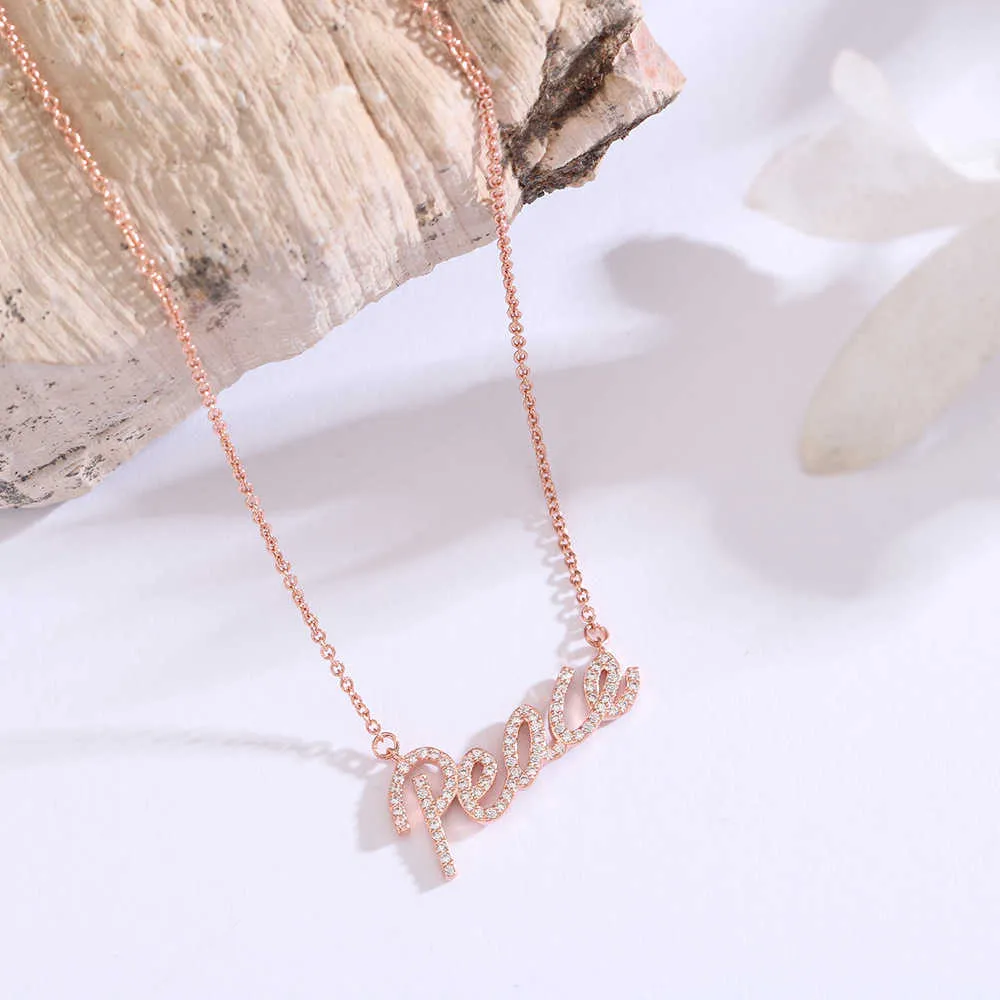 Necklaces Designer Ism Jewelry Boutique Necklace Valentine's Day Gift Letter Pendant Advanced Design Sense Temperament