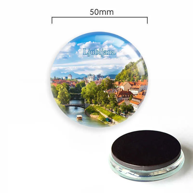 Magnete Da Frigo Slovenia Souvenir 3D - Decorazione Dipinta A Mano, 6,4 Cm
