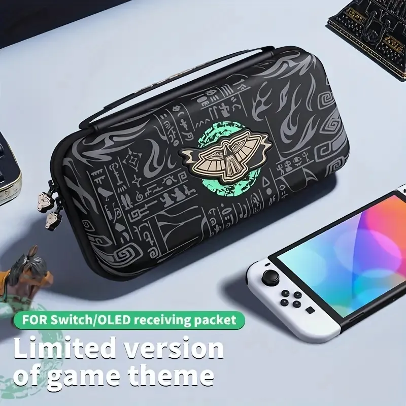 Storage Bag For Nintendo Switch Hard Shell NS Large Capacity Hard Bag For Switch Oled Game Console Accessories OLED Can Hold Charger Bag With Stand Game Card