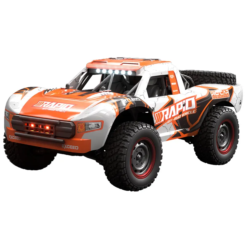 Elektrisches RC-Auto 1 14 Q130 RC 4x4 Off-Road-Truck 70 km/h 50 km/h High-Speed-Drift 2 4G-Fernbedienungsspielzeug mit Ersatzreifen Toy Boys 230801