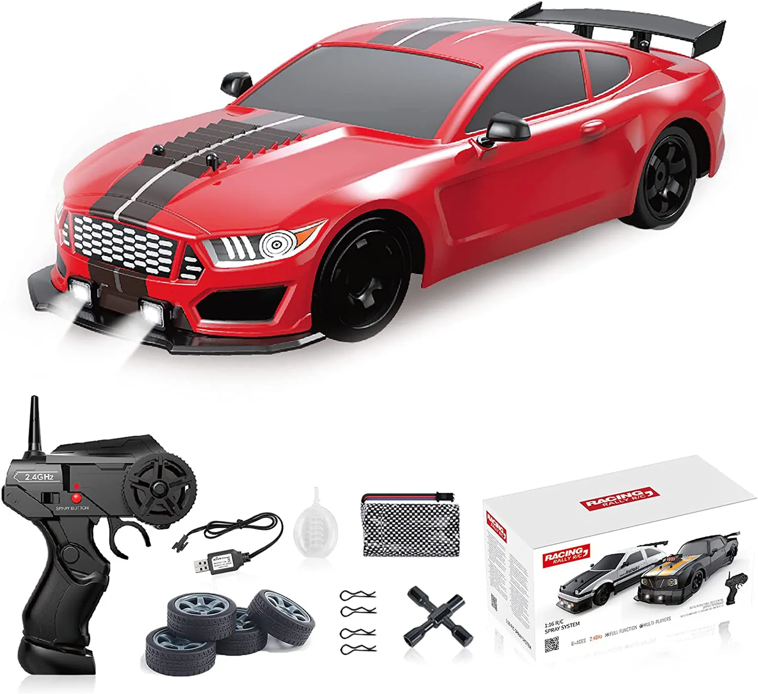 4WD 1 16 Scale Electric RC Drift Car with Remote Control 2.4Ghz