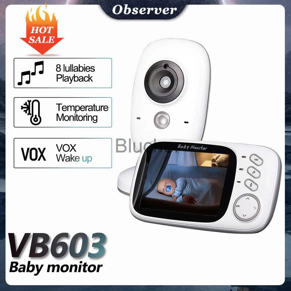 Moniteur bébé sans fil 4,3 pouces, interphone bidirectionn, affichage de  température, mode d'économie d'énergie