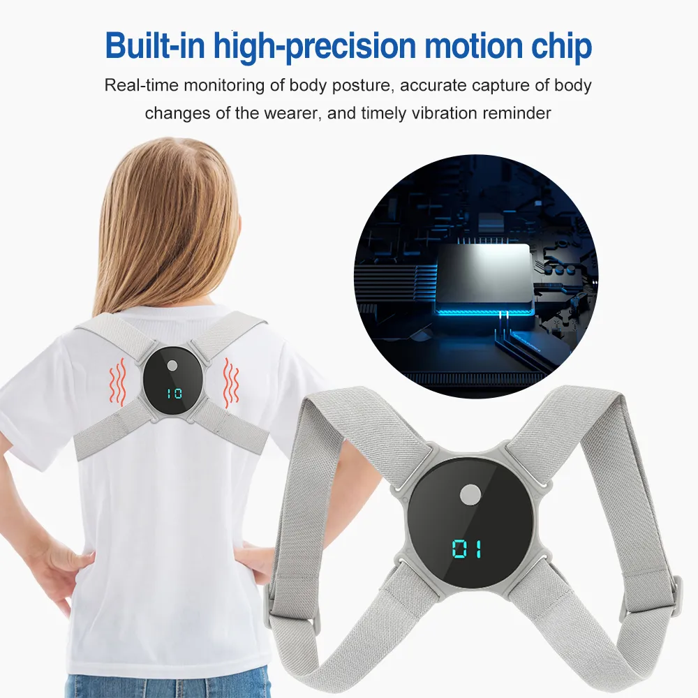 Back Massager Smart Posture Corrector Inteligente dla żeńskiej męskiej antynastych przypomnień Pasek Przypomnienie Regulowane szyi na ramię 230801