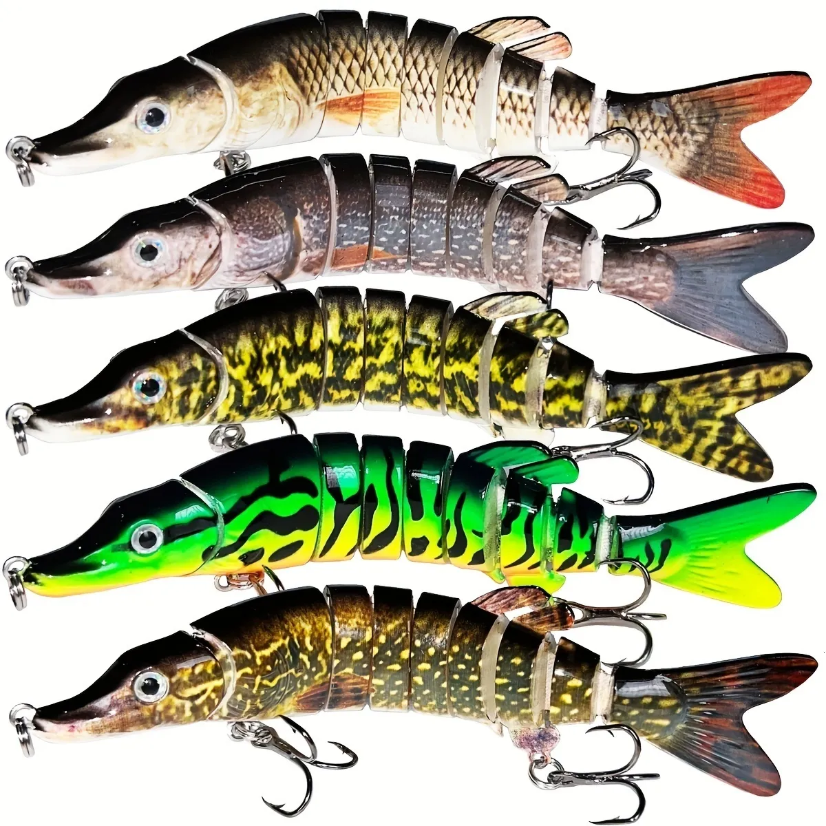 Yemler Cazibe Proaovao 719g Swimbait Pike Wobblers Krankbait Balıkçılık Cazibesi Çok Eklemli Sert Yem Musky Bating ISCA 230801